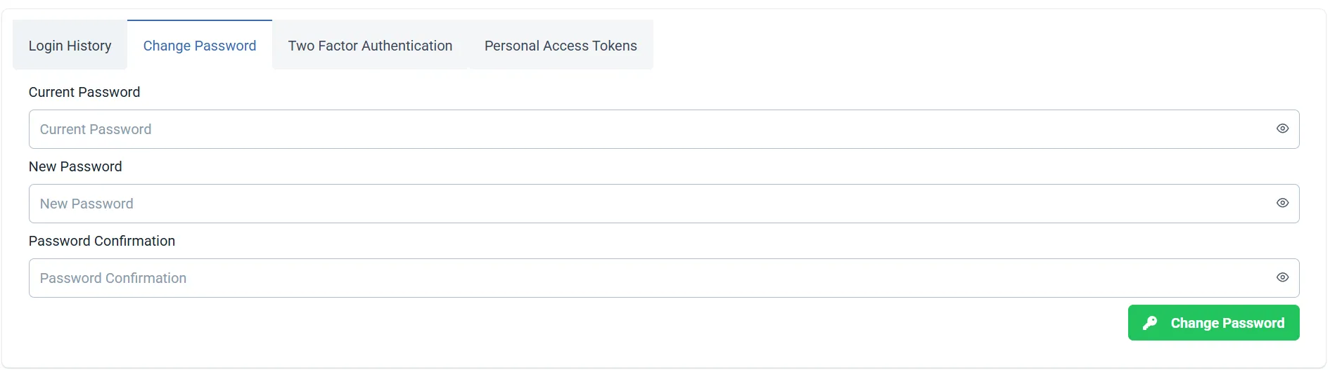 Change password