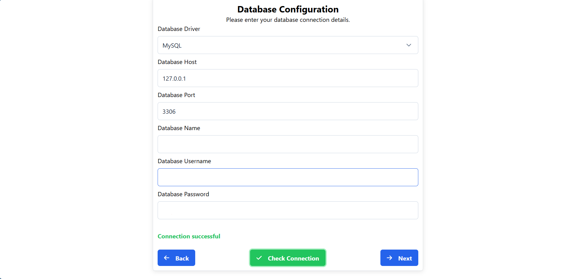 Database connection