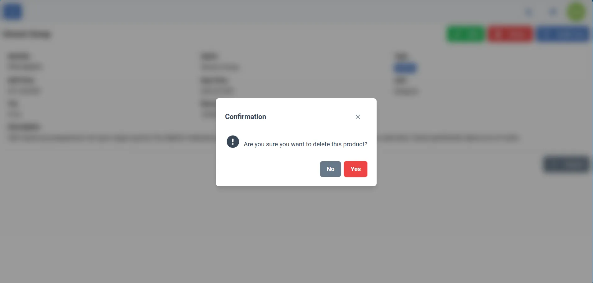 Delete product